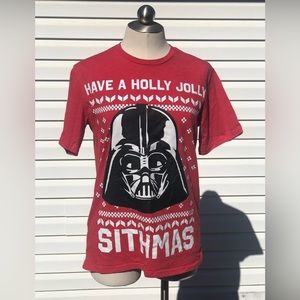 Star Wars “Have A Holly Jolly Sithmas” T-shirt Size SM